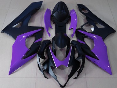 Matte Black & Purple 05-06 GSXR 1000 Motorcycle Fairing
