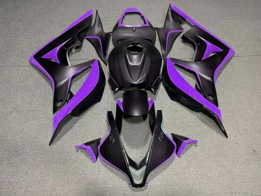 Matte Black & Purple 07-08 CBR600RR Motorcycle Fairing