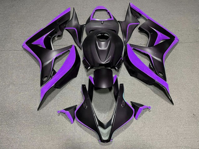 Matte Black & Purple 07-08 CBR600RR Motorcycle Fairing Matte Black & Purple 07-08 CBR600RR Motorcycle Fairing