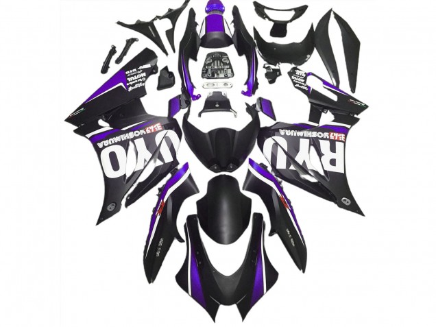 Matte Black & Purple 17-23 GSXR 1000 Motorcycle Fairing Matte Black & Purple 17-23 GSXR 1000 Motorcycle Fairing