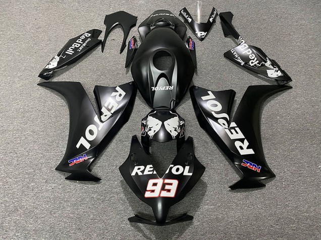 Matte Black Repsol 12-16 CBR1000RR Motorcycle Fairing