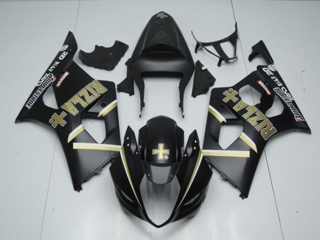 Matte Black Rizla & 03-04 GSXR 1000 Motorcycle Fairing Matte Black Rizla & 03-04 GSXR 1000 Motorcycle Fairing
