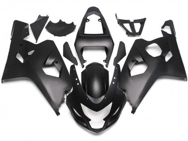 Matte Black Style with Red Decals 04-05 GSXR 600-750 Motorcycle Fairing