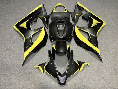 Matte Black & Yellow 07-08 CBR600RR Motorcycle Fairing