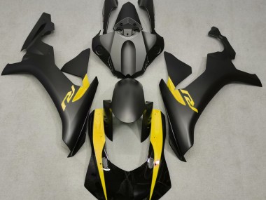 Matte Black & Yellow 15-19 R1 Motorcycle Fairing