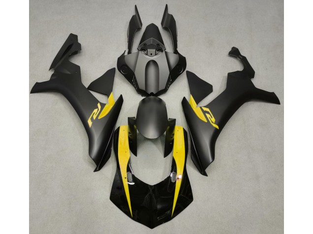 Matte Black & Yellow 15-19 R1 Motorcycle Fairing
