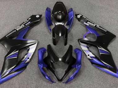 Matte Black and Blue 05-06 GSXR 1000 Motorcycle Fairing