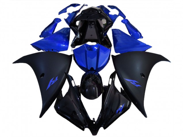Matte Black and Blue 12-14 R1 Motorcycle Fairing
