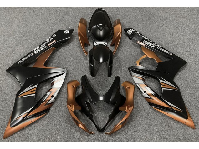 Matte Black and Bronze 05-06 GSXR 1000 Motorcycle Fairing Matte Black and Bronze 05-06 GSXR 1000 Motorcycle Fairing