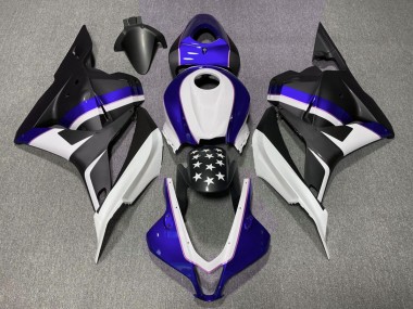 Matte Black and Dark Blue Star 09-12 CBR600RR Motorcycle Fairing