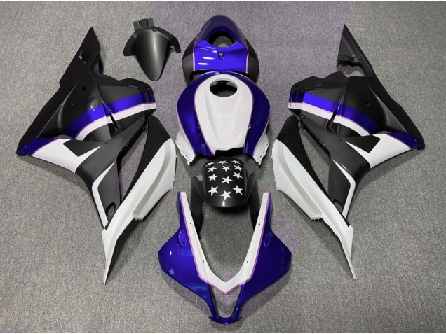 Matte Black and Dark Blue Star 09-12 CBR600RR Motorcycle Fairing Matte Black and Dark Blue Star 09-12 CBR600RR Motorcycle Fairing