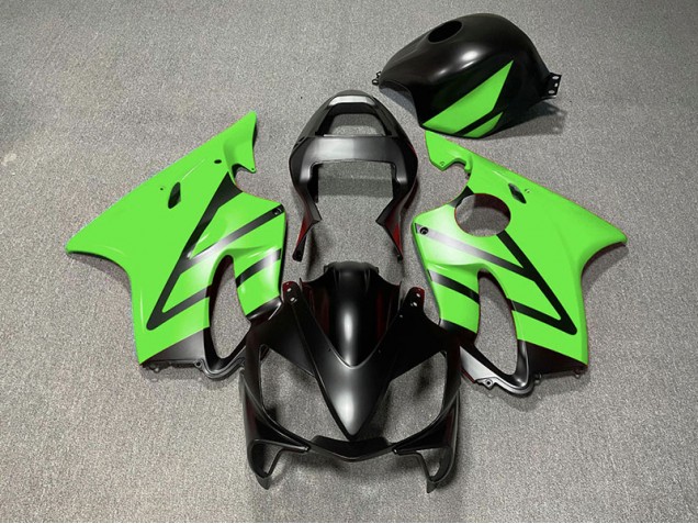 Matte Black and Green 01-03 CBR600 F4i Motorcycle Fairing Matte Black and Green 01-03 CBR600 F4i Motorcycle Fairing