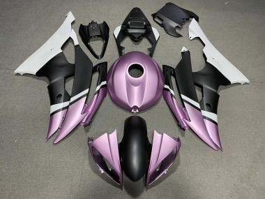 Matte Black and Light Purple 08-16 R6 Motorcycle Fairing