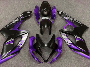 Matte Black and Purple 05-06 GSXR 1000 Motorcycle Fairing