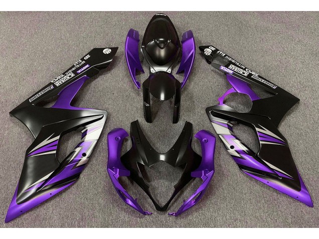 Matte Black and Purple 05-06 GSXR 1000 Motorcycle Fairing Matte Black and Purple 05-06 GSXR 1000 Motorcycle Fairing
