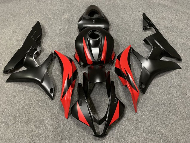 Matte Black and Red 07-08 CBR600RR Motorcycle Fairing Matte Black and Red 07-08 CBR600RR Motorcycle Fairing