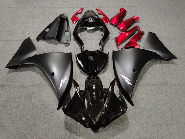 Matte Black and Red 09-11 R1 Motorcycle Fairing Matte Black and Red 09-11 R1 Motorcycle Fairing