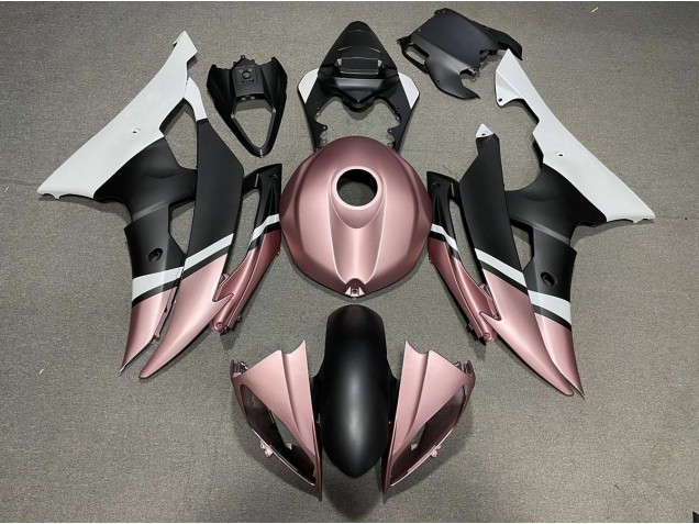 Matte Black and Rose Gold 08-16 R6 Motorcycle Fairing