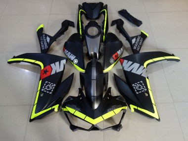 Matte Black and Yellow 15-18 R3 Motorcycle Fairing