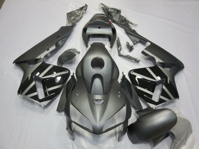 Matte Grey & Black 05-06 CBR600RR Motorcycle Fairing Matte Grey & Black 05-06 CBR600RR Motorcycle Fairing