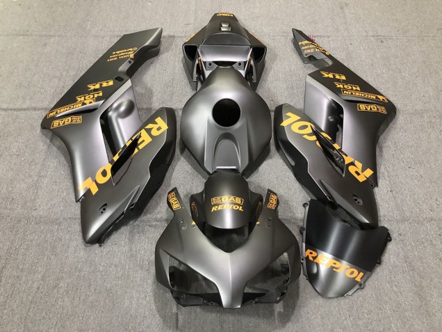 Matte Grey Orange Repsol 04-05 CBR1000RR Motorcycle Fairing Matte Grey Orange Repsol 04-05 CBR1000RR Motorcycle Fairing