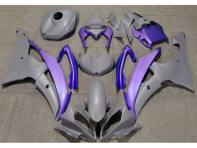 Matte Grey & Purple 08-16 R6 Motorcycle Fairing
