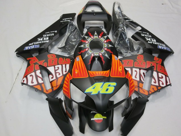 Matte Rossi Design 03-04 CBR600RR Motorcycle Fairing