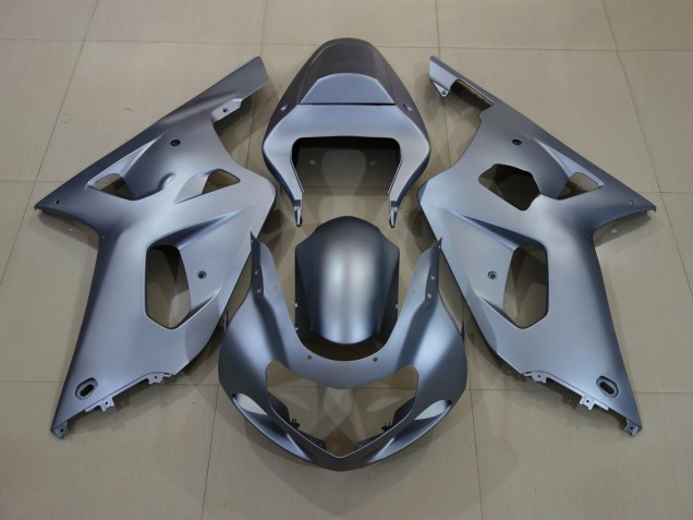 Matte Silver 01-03 GSXR 600-750 Motorcycle Fairing Matte Silver 01-03 GSXR 600-750 Motorcycle Fairing