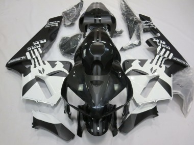 Matte Black & White Punisher Logo 05-06 CBR600RR Motorcycle Fairing
