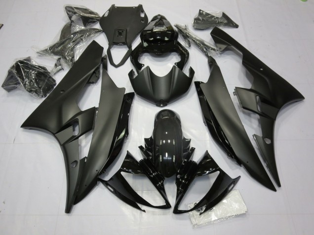 Matte and Gloss Black 06-07 R6 Motorcycle Fairing