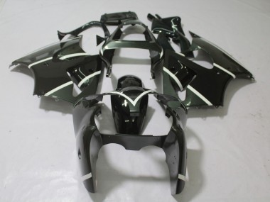 Metallic Grey & Black 00-02 ZX6R Motorcycle Fairing