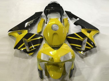 Mustard Yellow & Gloss Black 03-04 CBR600RR Motorcycle Fairing