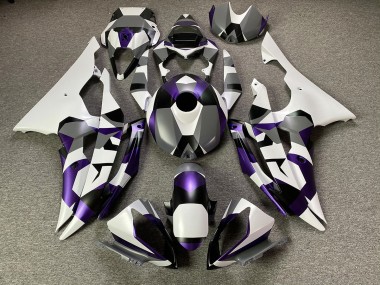 Mystic Purple Snow Camo 08-16 R6 Motorcycle Fairing