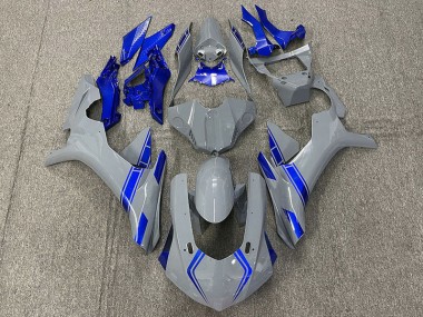 Nardo Grey & Blue Accents 15-19 R1 Motorcycle Fairing