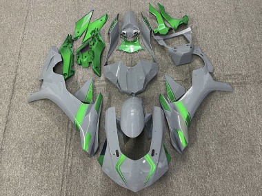Nardo Grey & Green Accents 15-19 R1 Motorcycle Fairing