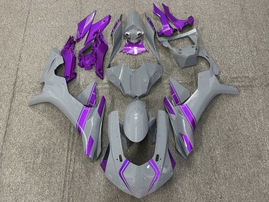 Nardo Grey & Purple Accents 15-19 R1 Motorcycle Fairing