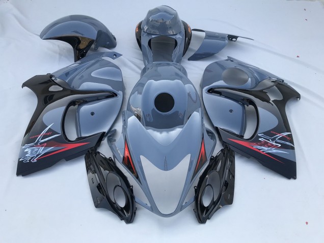 Nardo Grey and Black Limited 08-20 GSXR 1300 Hayabusa Motorcycle Fairing