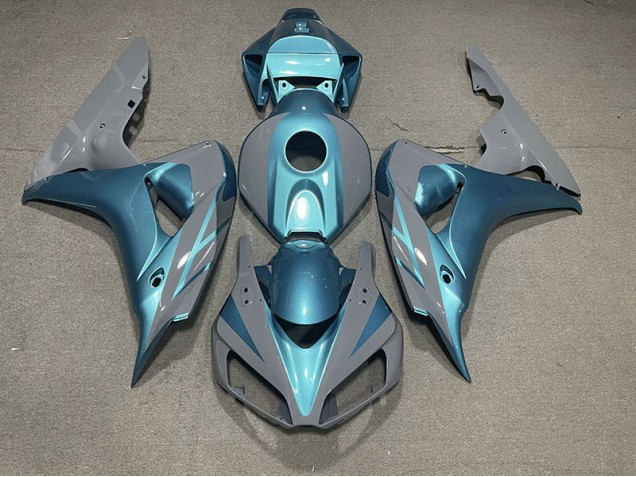 Nardo Grey and Light Blue 06-07 CBR1000RR Motorcycle Fairing