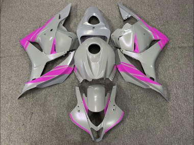Nardo Grey and Pink 09-12 CBR600RR Motorcycle Fairing
