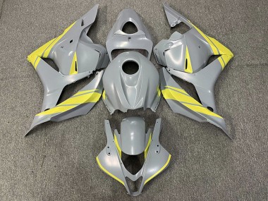 Nardo Grey and Yellow 09-12 CBR600RR Motorcycle Fairing