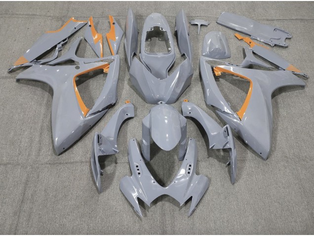 Nardo and Orange Trim 06-07 GSXR 600-750 Motorcycle Fairing