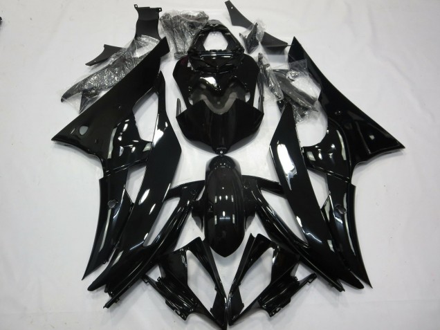 No.2 Gloss Black 08-16 R6 Motorcycle Fairing No.2 Gloss Black 08-16 R6 Motorcycle Fairing