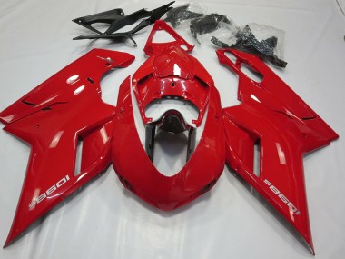 OEM Style Gloss Red 07-14 Ducati 848 1098 1198 Motorcycle Fairing