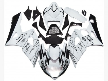 OEM White Corona Style 05-06 GSXR 1000 Motorcycle Fairing