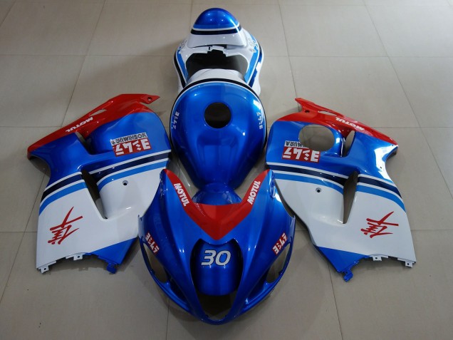 Ocean Blue & Logos 97-07 GSXR 1300 Hayabusa Motorcycle Fairing
