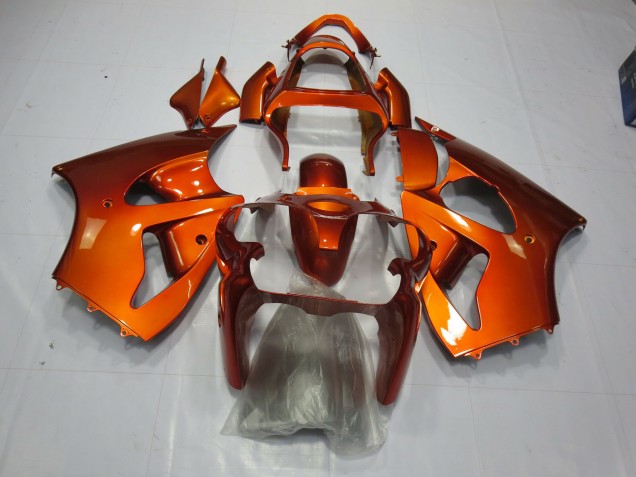 Orange 00-02 ZX6R Motorcycle Fairing Orange 00-02 ZX6R Motorcycle Fairing