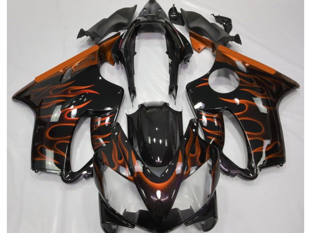 Orange Flame 04-07 CBR600 F4i Motorcycle Fairing Orange Flame 04-07 CBR600 F4i Motorcycle Fairing