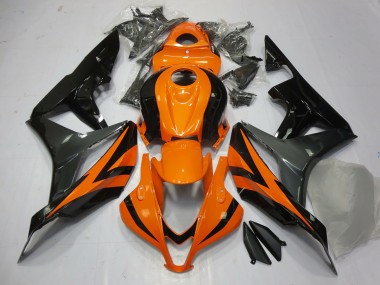 Orange Grey and Black 07-08 CBR600RR Motorcycle Fairing