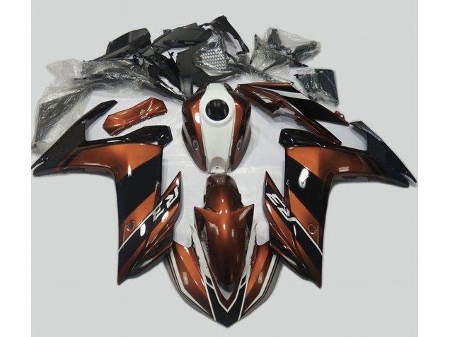 Orange and Gloss Black 15-18 R3 Motorcycle Fairing Orange and Gloss Black 15-18 R3 Motorcycle Fairing