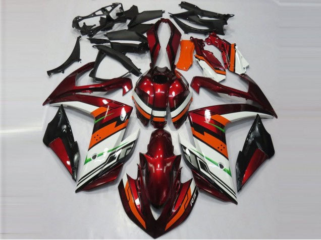 Orange and Maroon 15-18 R3 Motorcycle Fairing